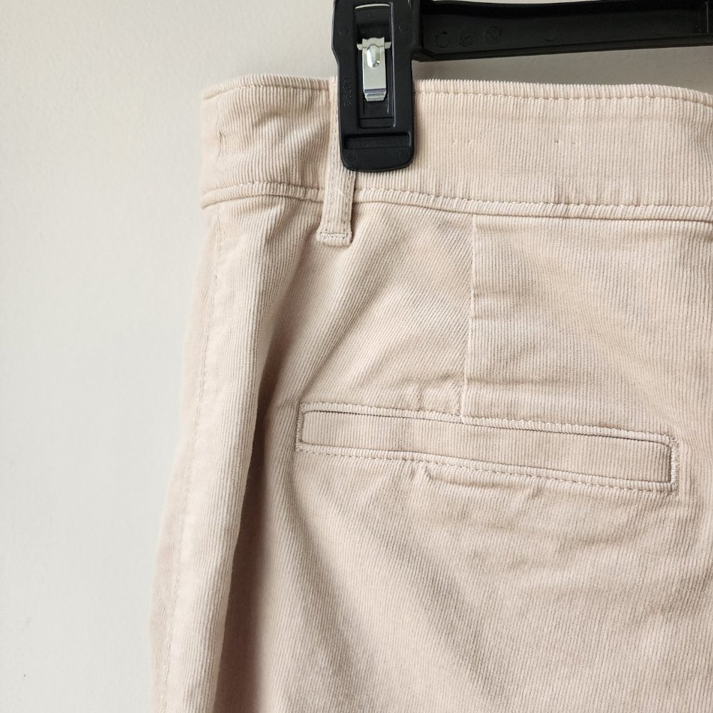 LOFT Palmer Wide Leg Pants in Corduroy (4) Pearl - Picture 4 of 6